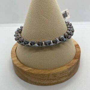 Alex and Ani Boulder Bangle Bracelet in Robin/Gold Finish/NWT